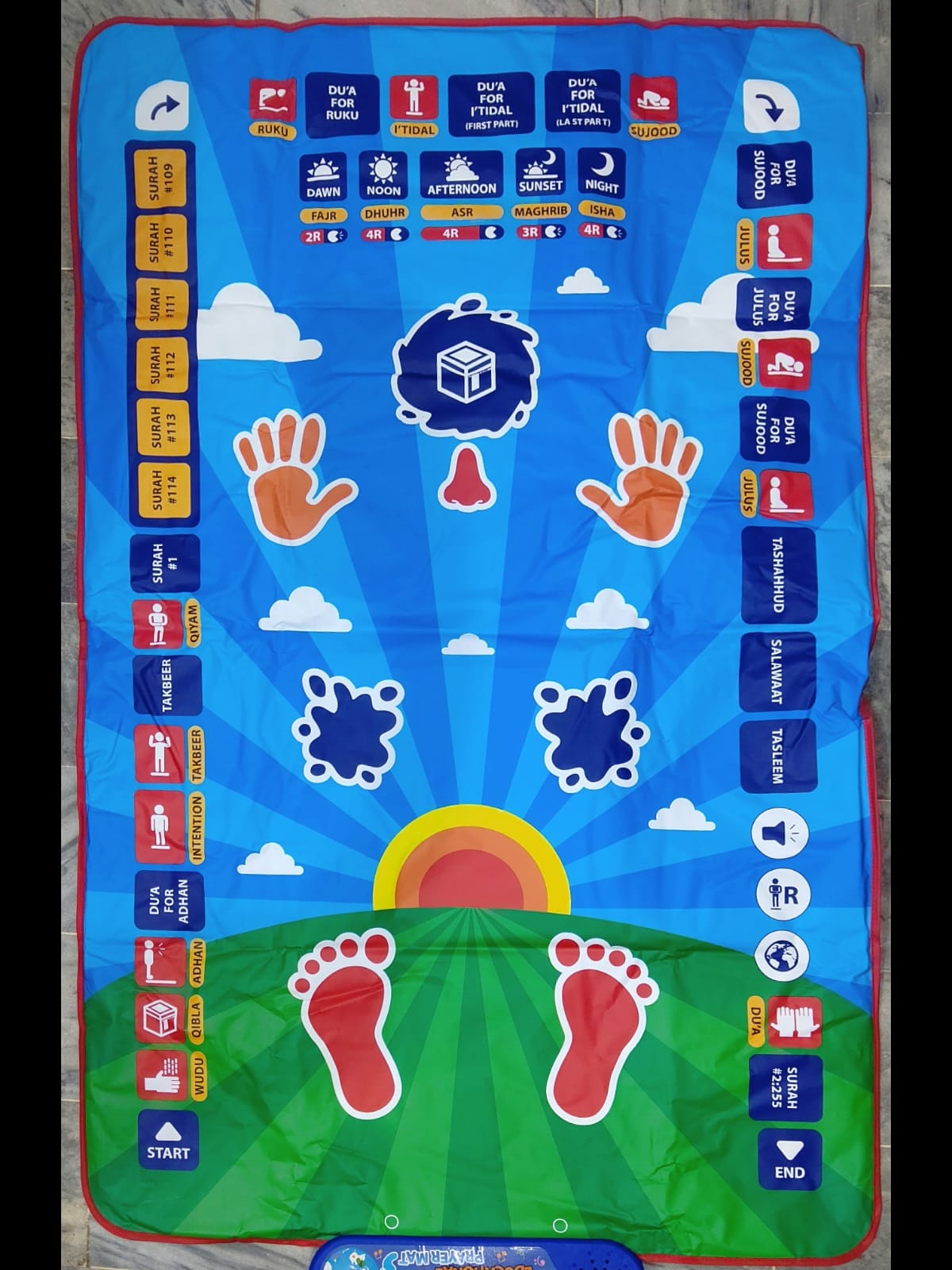Salah Mat Educational Smart Digital Prayer Mat - Janamaz