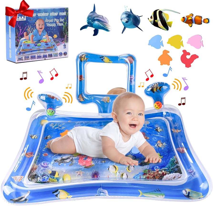 🧸 Baby Water Play Mat – Inflatable Tummy Time Mat