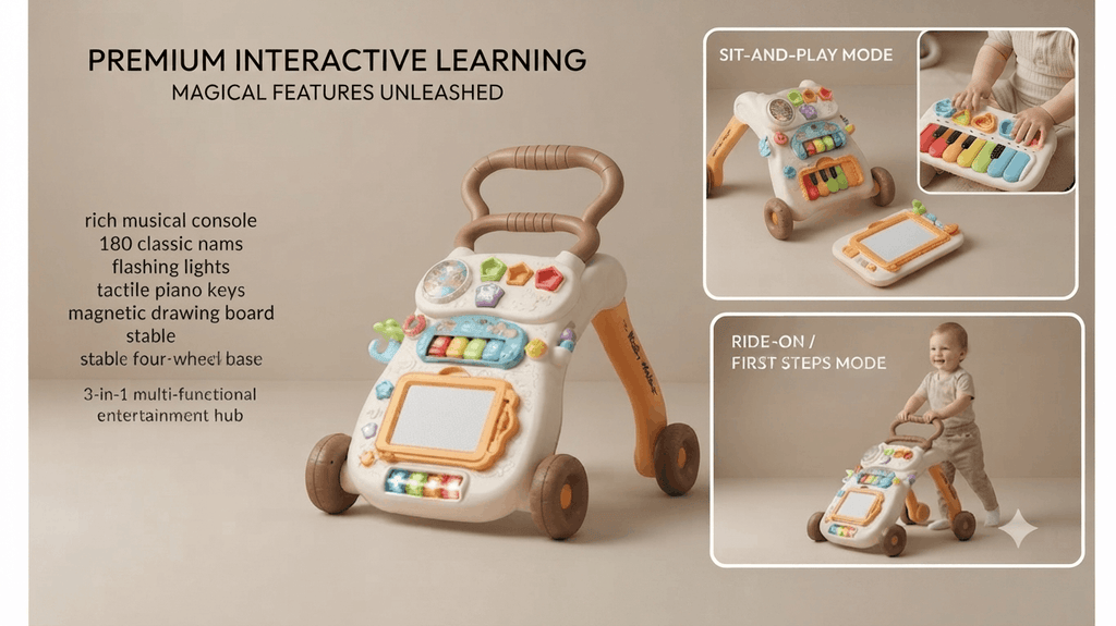 Baby Music Walker 3-in-1 Musical Activity
