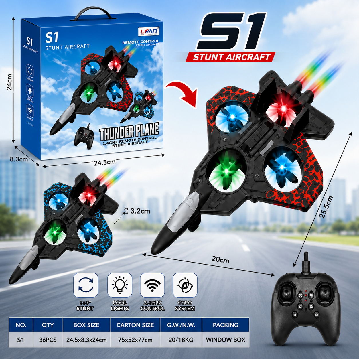 S1 Remote Control Stunt Aircraft