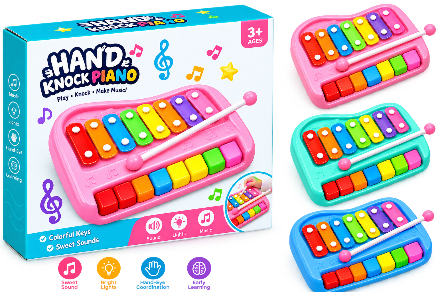 Kids Hand-Knock Xylophone & Piano