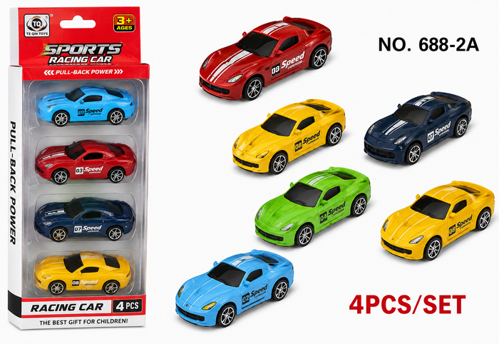 3 PCS Pull-Back Sports Racing Car Set – High-Performance Friction-Powered Die-Cast Style Vehicles with Smooth Wheels and Display Gift Box for Kids Age 3+