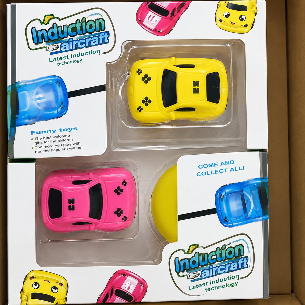 Induction Aircraft Toy Car Set – Interactive Moving Cars for Kids