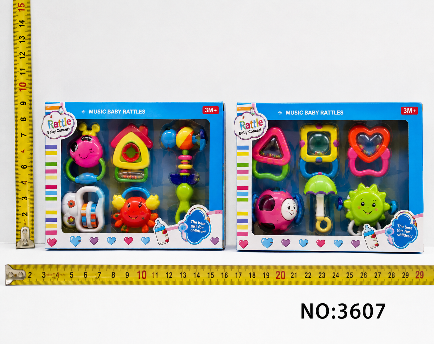 Music Baby Rattles Set NO:3607 – Colorful Infant Interactive Toy Collection
