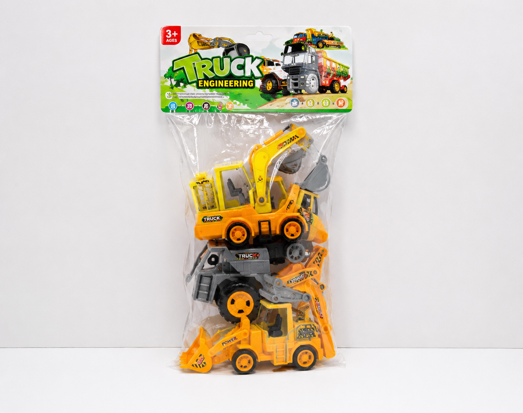 Truck Engineering Construction Vehicle Toy Set – Excavator & Loader Toys for Kids