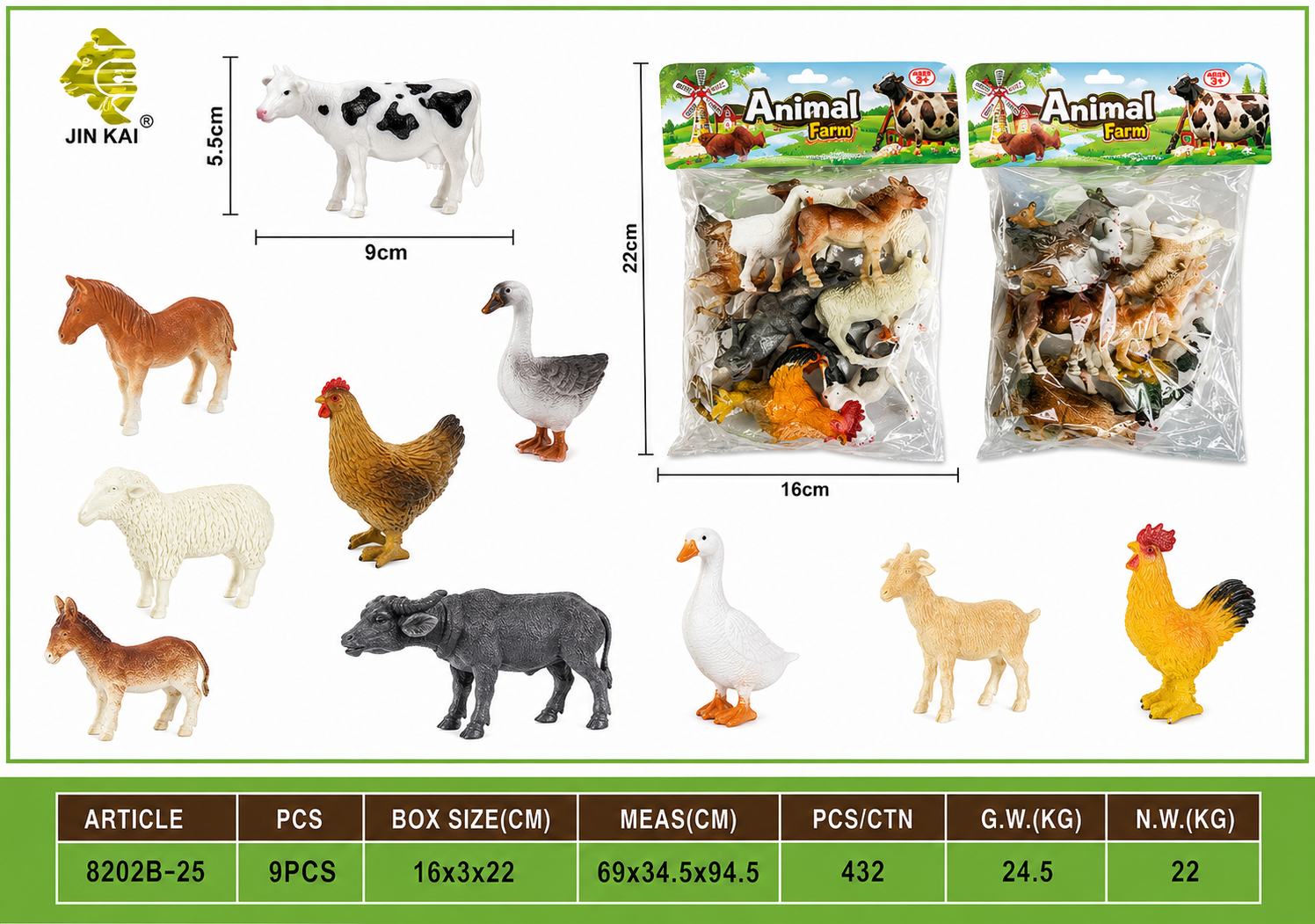 Animal Figures Toy Set – Colorful Mini Animal Collection for Kids