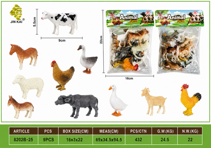 Animal Figures Toy Set – Colorful Mini Animal Collection for Kids