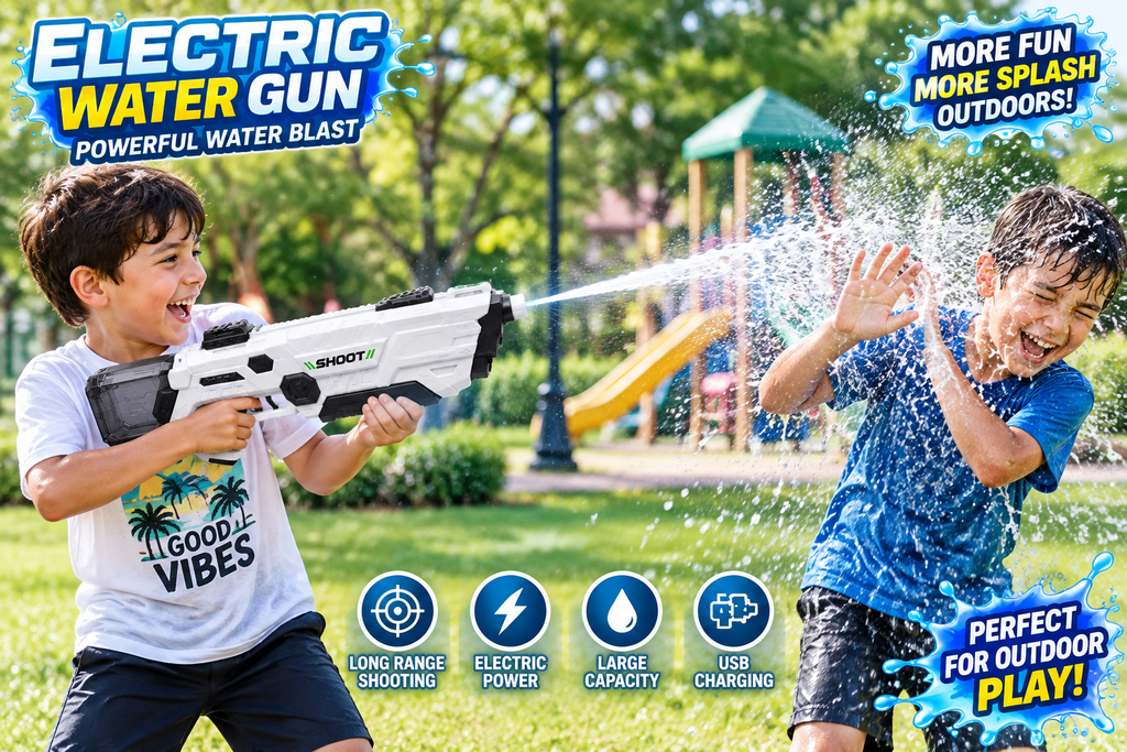 XP5 Electric Water Gun – Rechargeable Outdoor Water Blaster for Kids