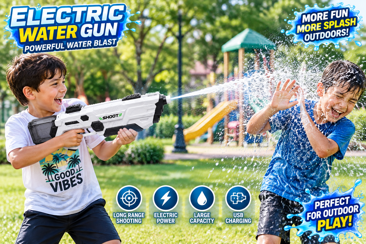 XP5 Electric Water Gun – Rechargeable Outdoor Water Blaster for Kids