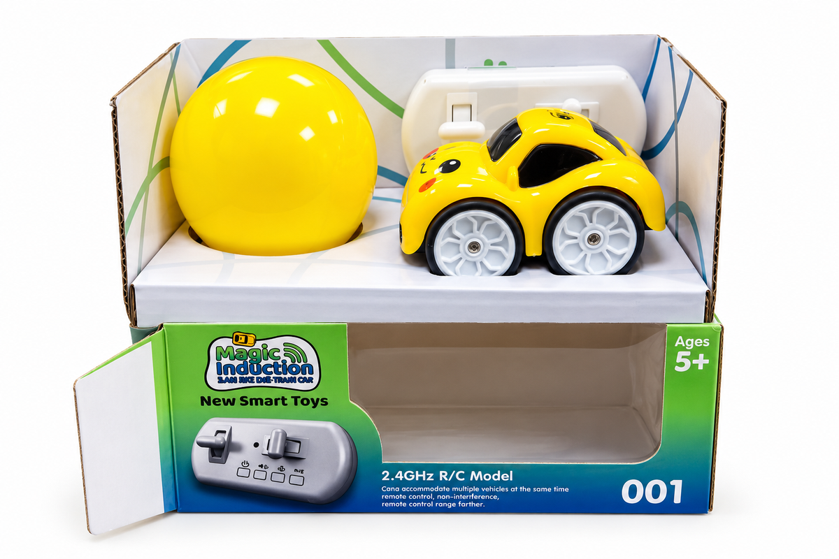 Magic Induction Sensor Car with Ball | Follow-the-Ball RC Toy Car for Kids