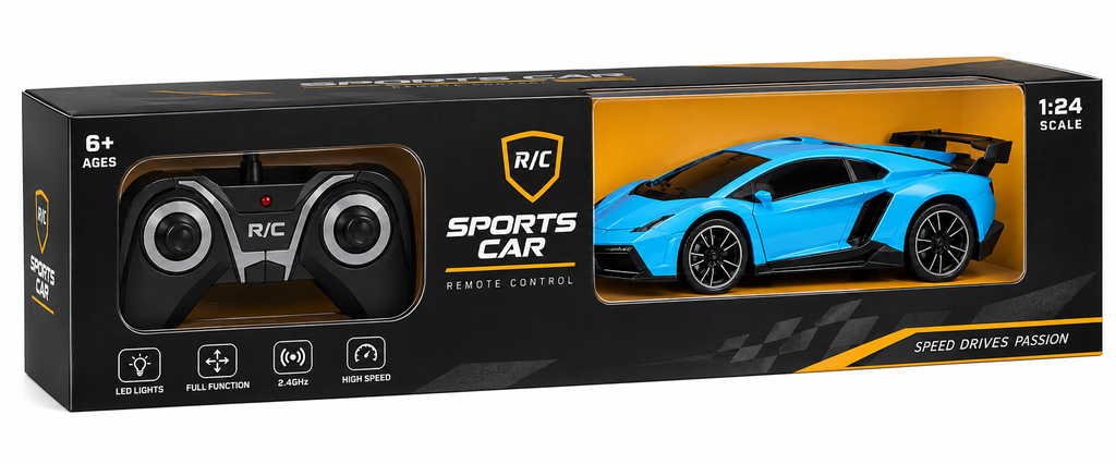🚗 1:24 Scale Remote Control Sports Car