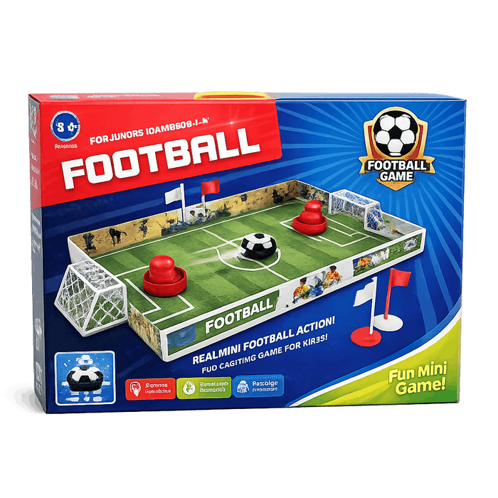 Tabletop Football Game – Mini Air Hockey Style Soccer Table Board Game with Goals, Strikers, and Real Action for Kids