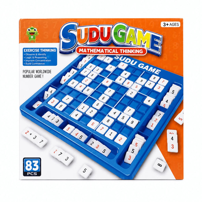 Sudu Game Mathematical Thinking – 83-Piece Educational Number Puzzle and Brain Teaser Board Game for Kids (3+ Years)