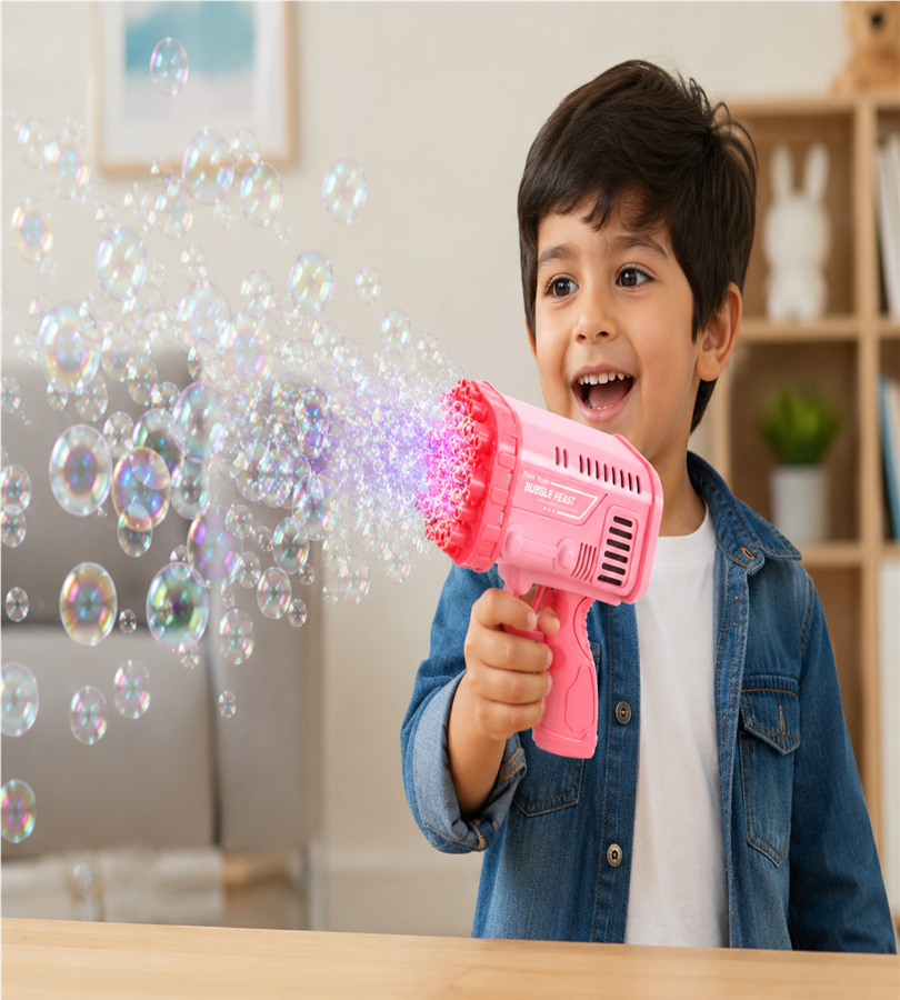 Bubble Bazooka Gun Blaster Toy