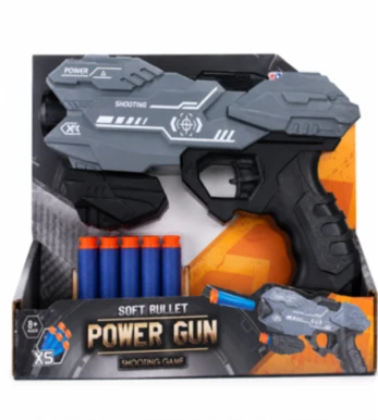 Soft Bullet Power Gun - Tactical Shooting Game Toy Blaster with Foam Darts