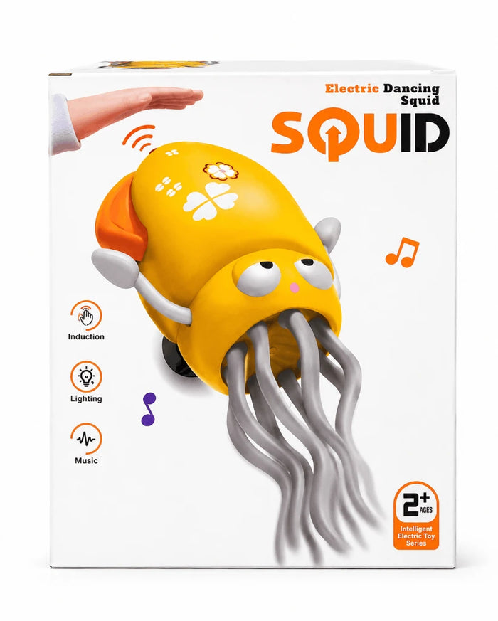 Electric Dancing Squid Toy – Intelligent Induction Obstacle-Avoiding Musical Electronic Squid with Lights for Kids (2+ Years)