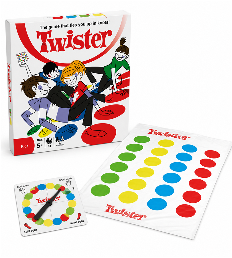 Twister Classic Family Board Game - The Game That Ties You Up in Knots