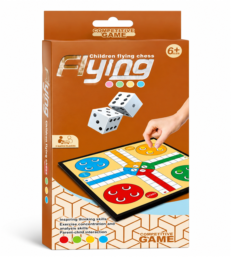 Children Flying LUDO- Competitive Board Game Educational Ludo Set for Kids