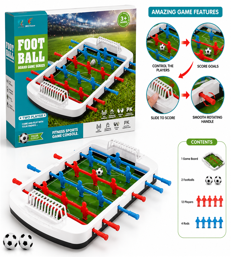 Football Board Game Series - Two Player Tabletop Soccer Fitness Sports Game Console
