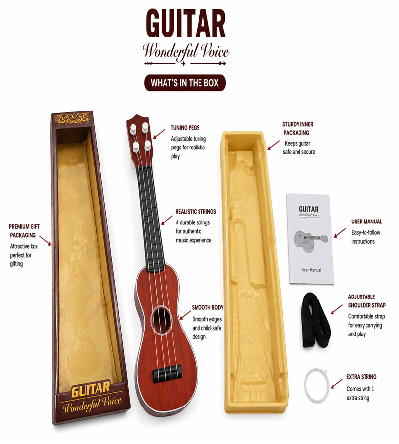 Guitar Wonderful Voice Kids Acoustic Toy Guitar