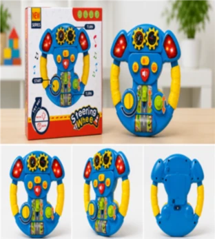 Steering Wheel Kids Musical Activity Toy with Lights, Sounds & Interactive Controls