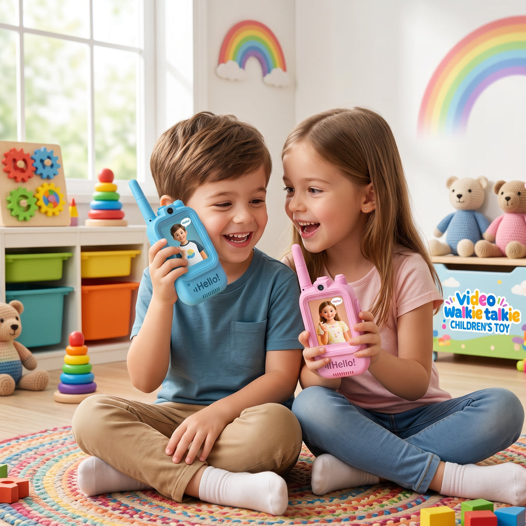 Video Walkie Talkie for Kids – 2-Way Video Calling Toy with Camera, Clear Sound & Long Range Communication
