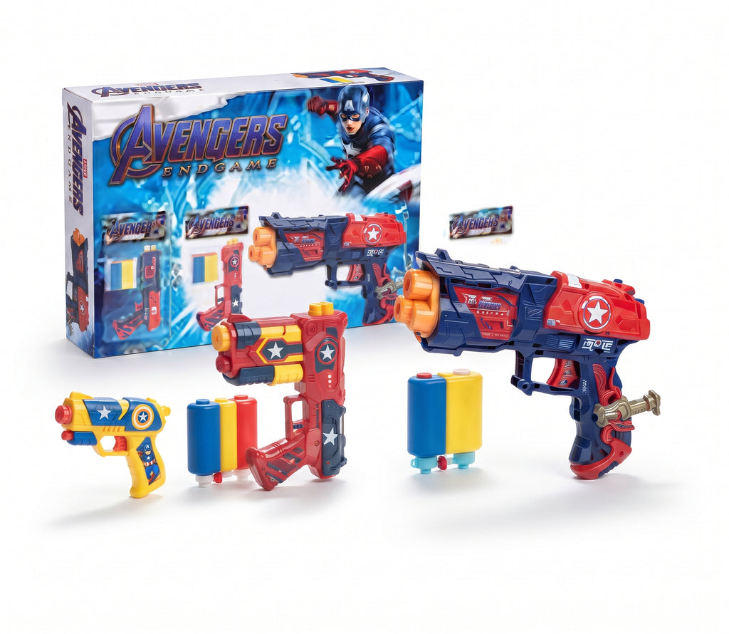 Superhero Action Toy Set – Movie-Inspired Water Blaster Set with Multiple Blasters, Water Tanks, and Iconic Hero Design for Kids Age 5+