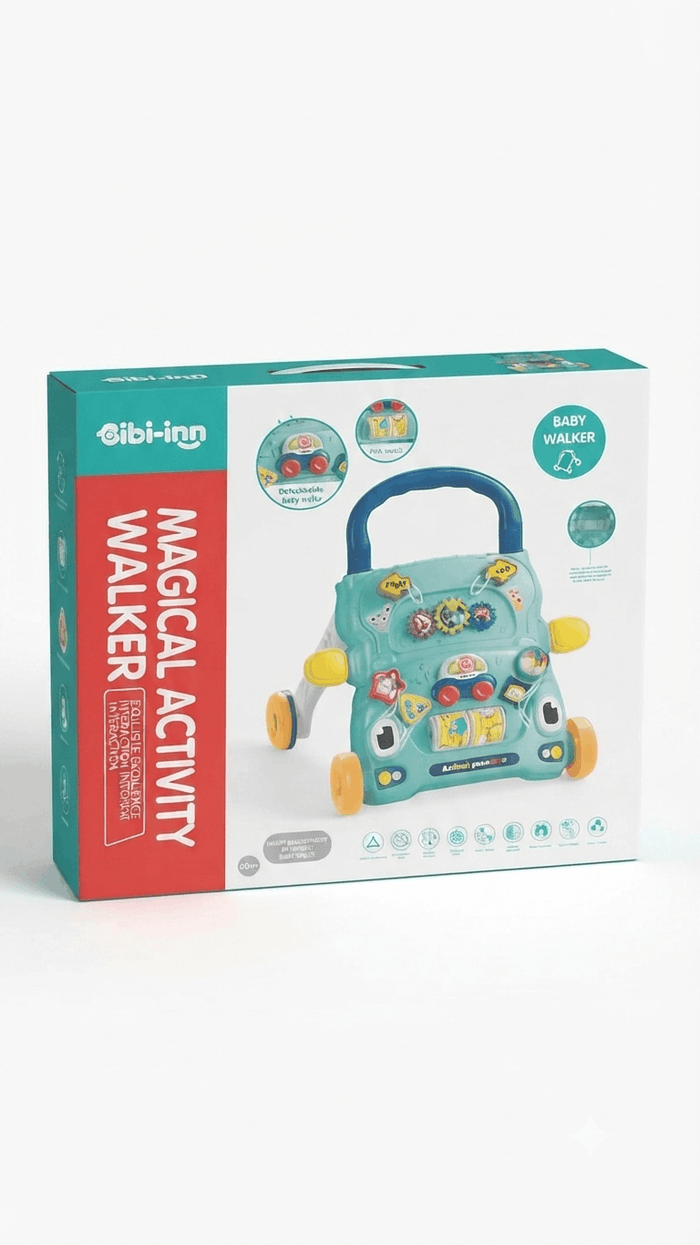 Bibi-Inn Magical Activity Walker – Multi-Functional Sit-to-Stand Baby Walker and Interactive Learning Center