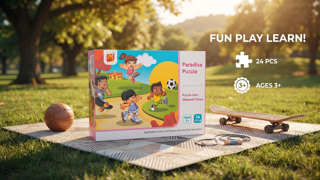 Paradise Puzzle for Kids — 24 Pieces Educational Outdoor Sports Learning Toy for Ages 3+ | Creative Kids Hub.pk
