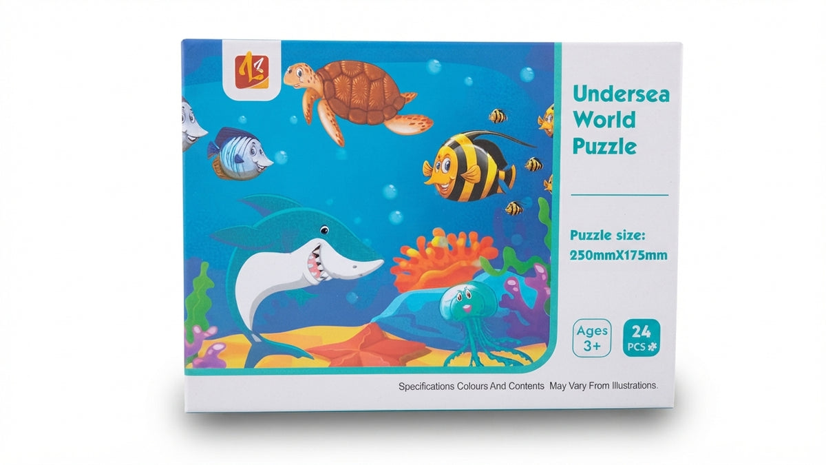 Undersea World Puzzle for Kids — 24 Pieces Educational Ocean Animal Learning Toy for Ages 3+ | Creative Kids Hub.pk