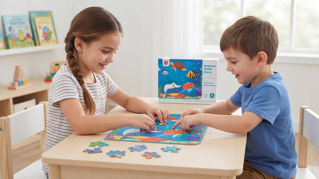 Undersea World Puzzle for Kids — 24 Pieces Educational Ocean Animal Learning Toy for Ages 3+ | Creative Kids Hub.pk