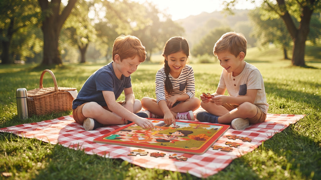 Picnic Puzzle for Kids — 24 Pieces Educational Learning & Problem-Solving Toy for Ages 3+ | Creative Kids Hub.pk