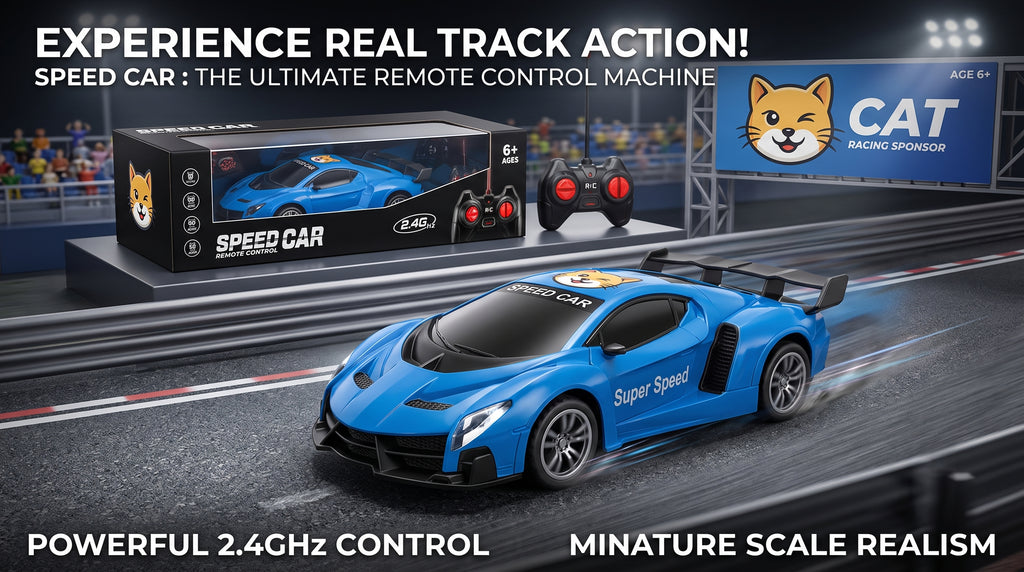 2.4GHz Remote Control Speed Car | Rechargeable RC Racing Sports Car with Controller