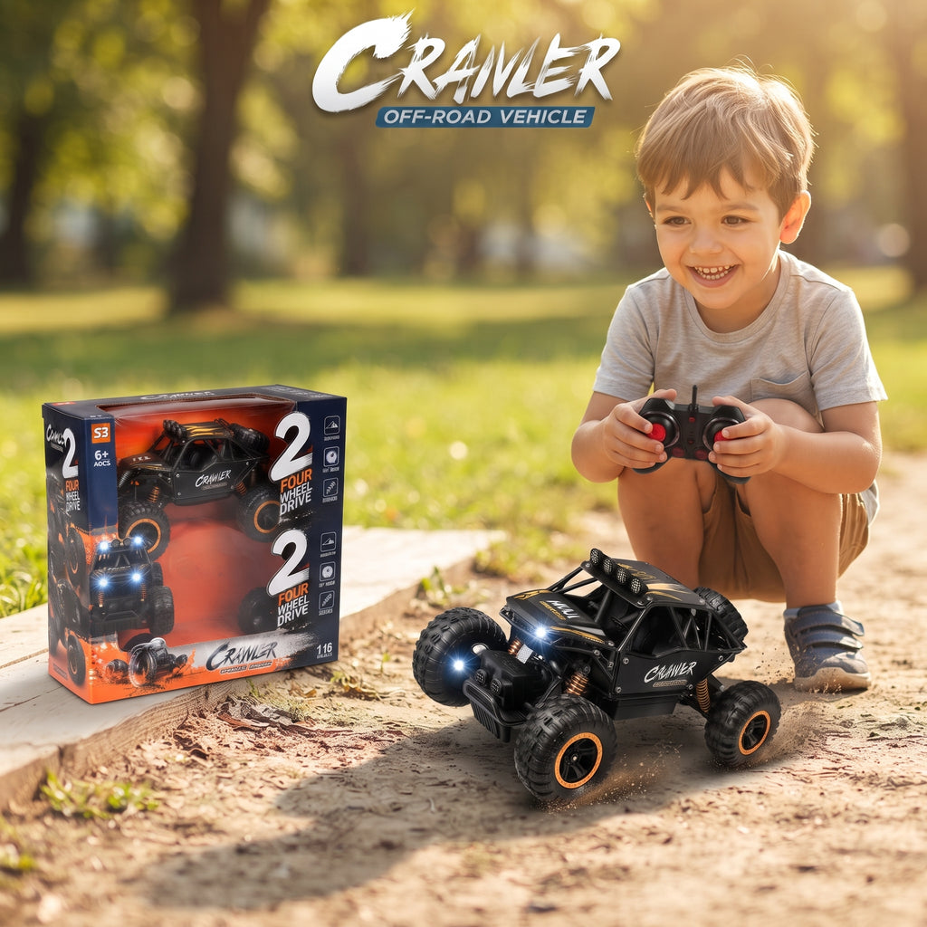 CRAZY Stunt Car 2.4GHz Remote Control | Double Side Drive RC Car with 360° Rotation & LED Lights