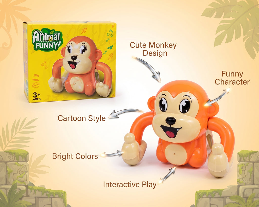 Animal Funny Monkey Toy for Kids – Cute Cartoon Animal Play Toy