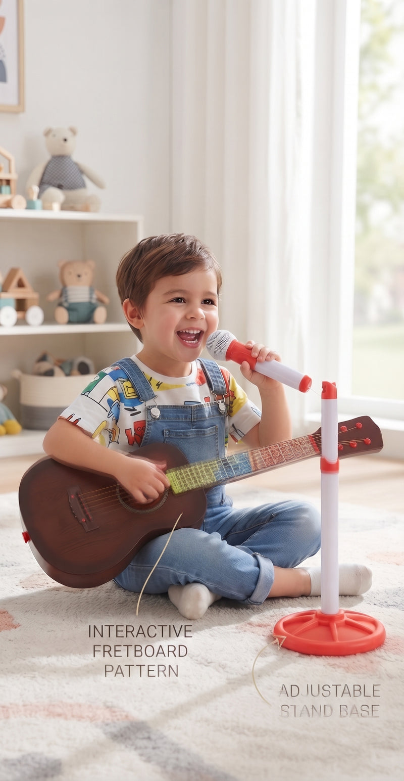 Kids Musical Guitar and Microphone Set