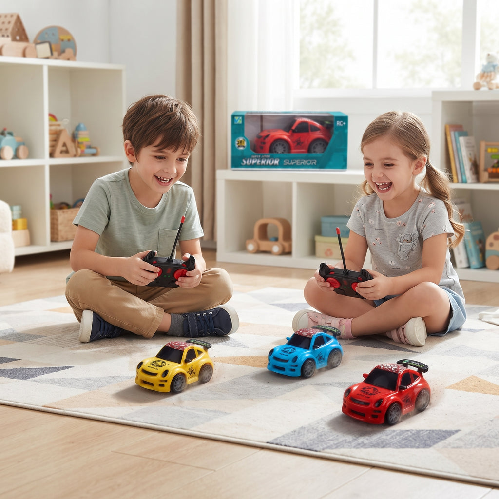 Superior Racing 3.0 Remote Control Toy Car Set – Multi-Color High-Speed RC Cars with Box & Controller