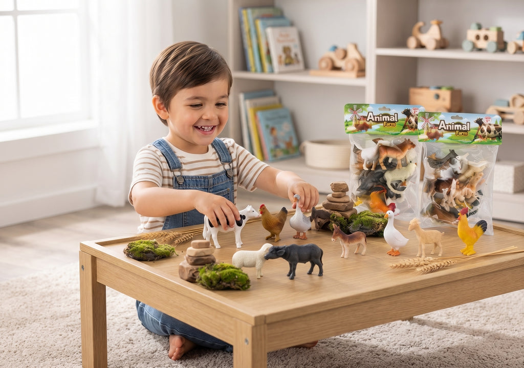 Animal Figures Toy Set – Colorful Mini Animal Collection for Kids