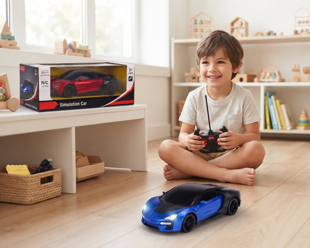 1:24 Scale RC Sports Car – Rechargeable Remote Control Simulation Racing Car