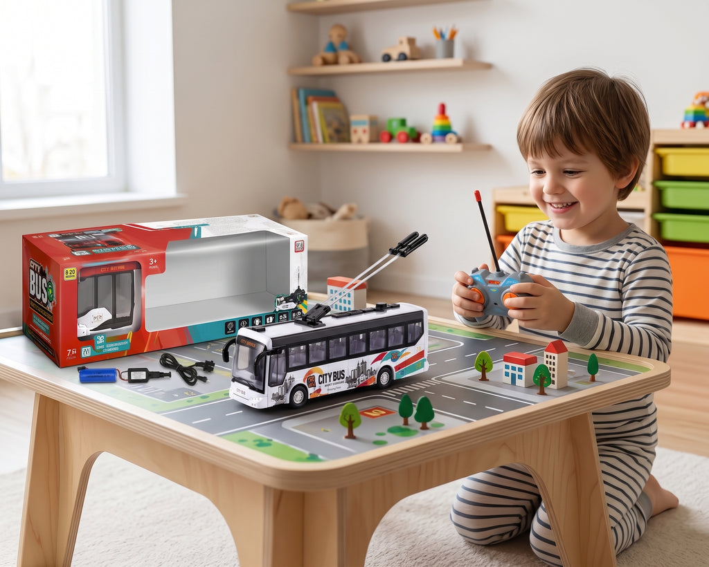 Remote Control City Bus Toy – Realistic RC Bus Vehicle for Kids