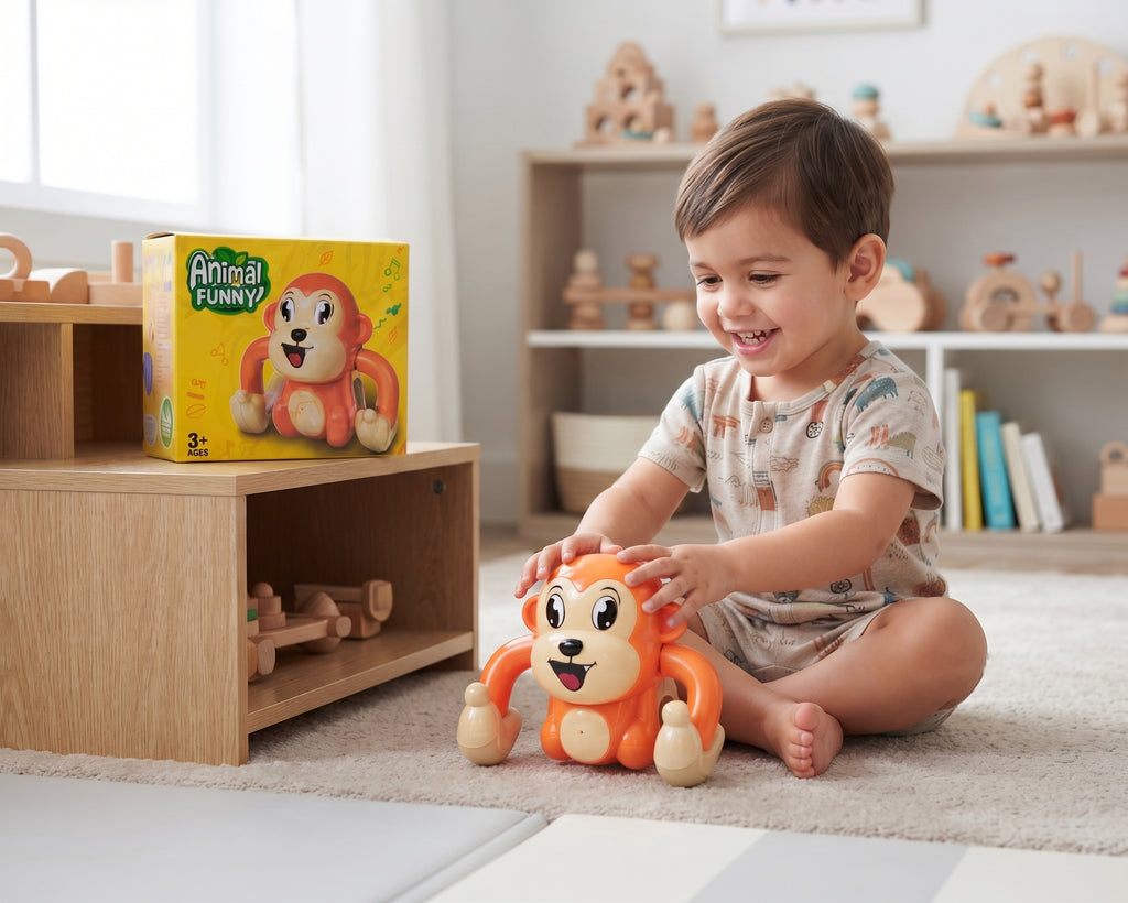 Animal Funny Monkey Toy for Kids – Cute Cartoon Animal Play Toy
