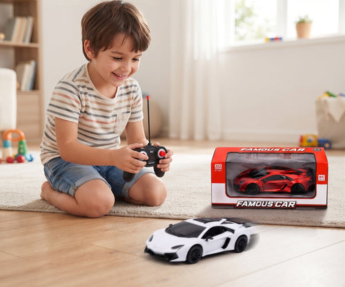 1:14 Remote Control Sports Car – Rechargeable RC Racing Car Toy for Kids