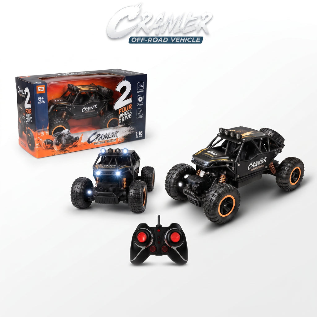 CRAZY Stunt Car 2.4GHz Remote Control | Double Side Drive RC Car with 360° Rotation & LED Lights