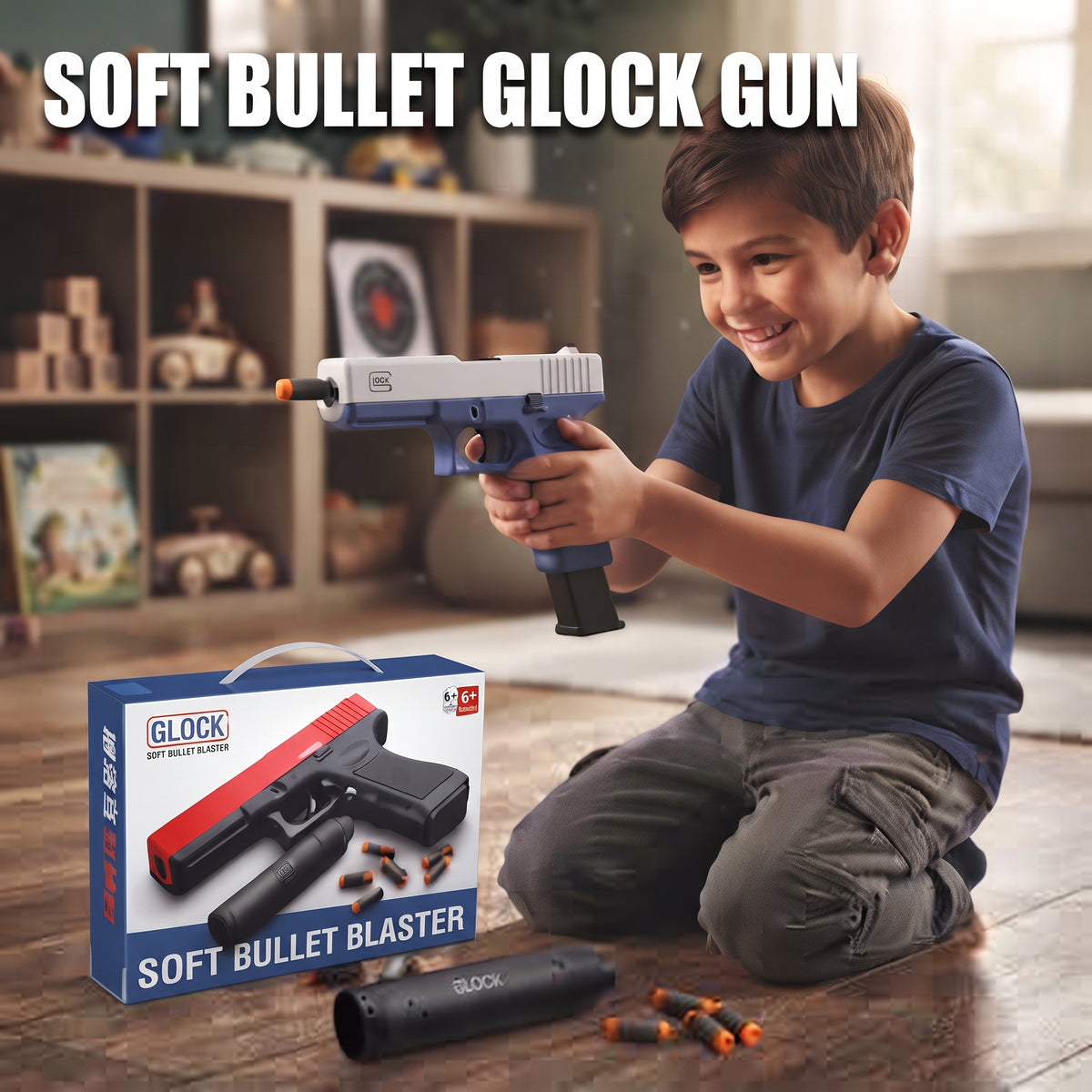 G22-1 Soft Bullet Toy Blaster Set | Foam Bullet Target Game Toy for Kids 6+