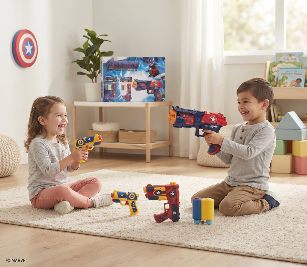 Superhero Action Toy Set – Movie-Inspired Water Blaster Set with Multiple Blasters, Water Tanks, and Iconic Hero Design for Kids Age 5+