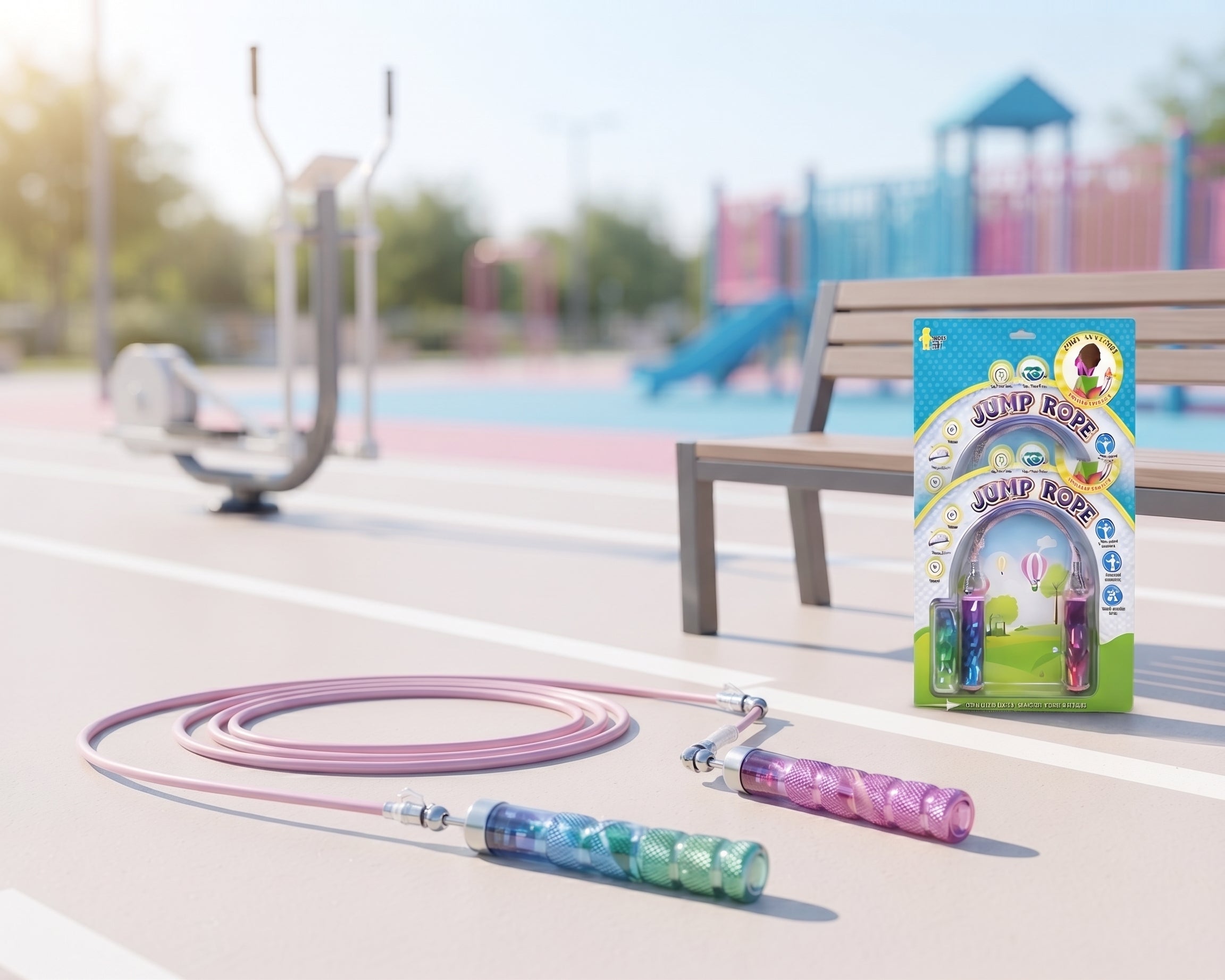 Kids Adjustable Jump Rope – Fun Fitness & Outdoor Exercise Skipping Rope