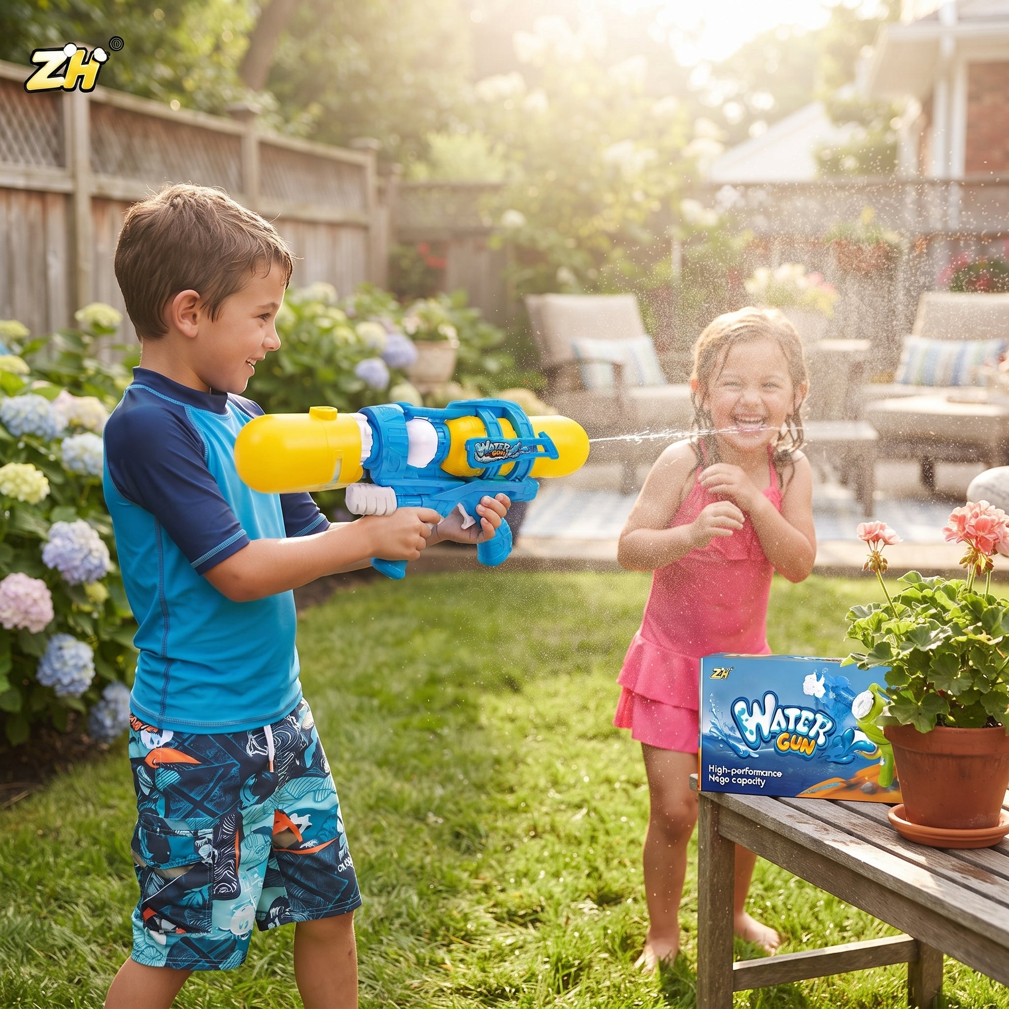 High-Performance Water Gun – 8–10M Long Range Water Blaster with 600ml Capacity, Safe ABS Plastic, and Powerful Pump System for Kids Age 3+