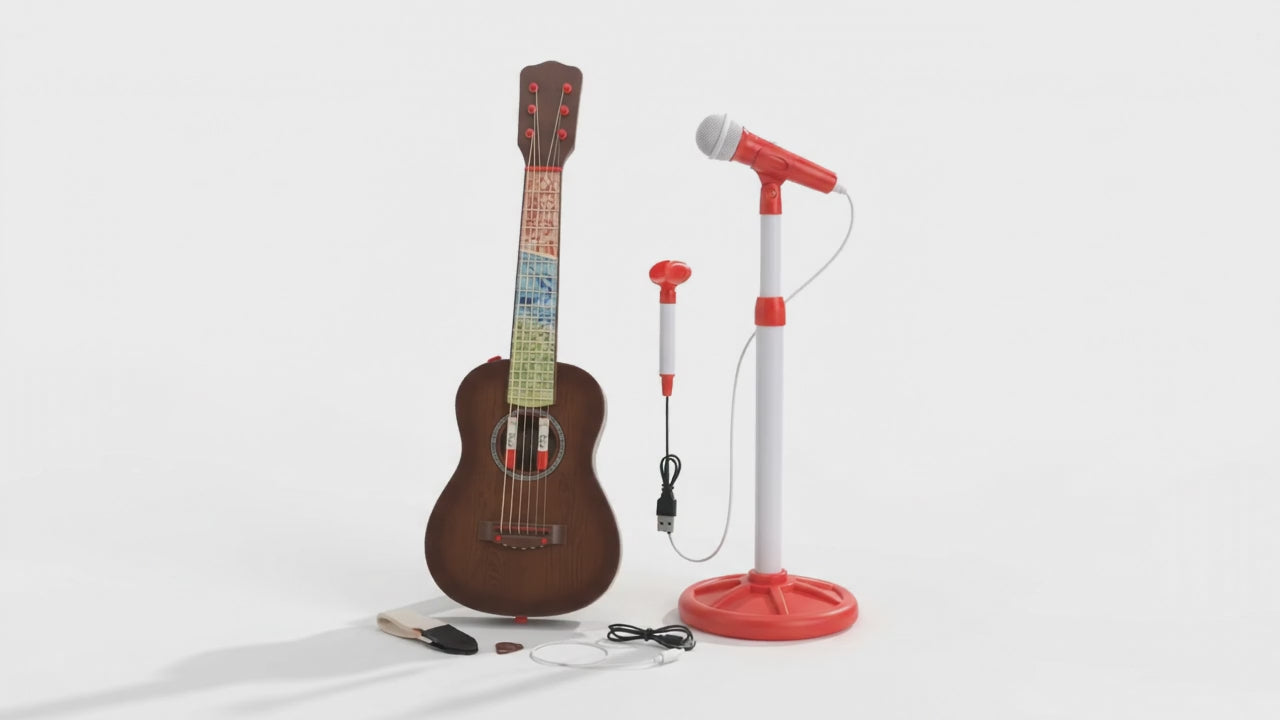 Kids Musical Guitar and Microphone Set