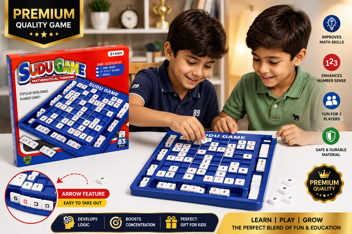 SUDU Game 83 Pcs – Educational Mathematical Thinking & Number Puzzle Game for Kids 3+