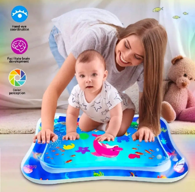 🧸 Baby Water Play Mat – Inflatable Tummy Time Mat